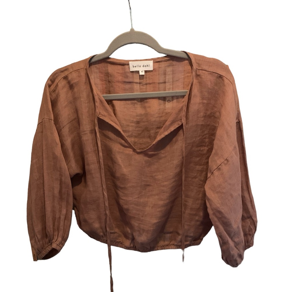 Bella Dahl XS linen top
